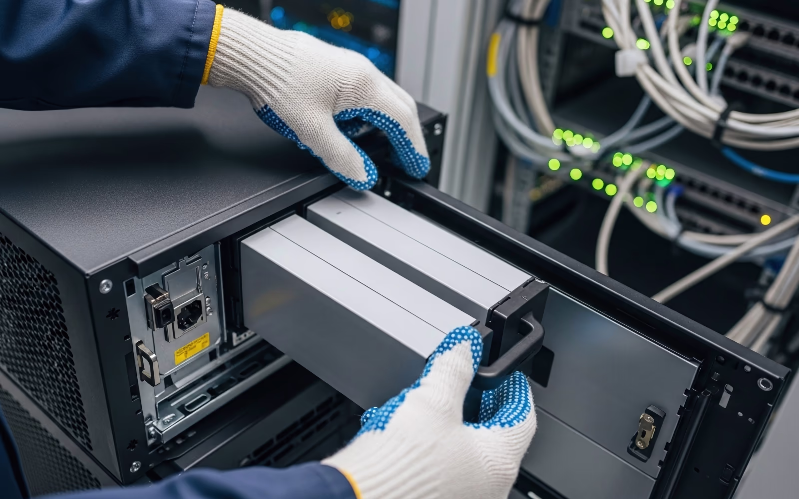 UPS battery bank maintenance and replacement