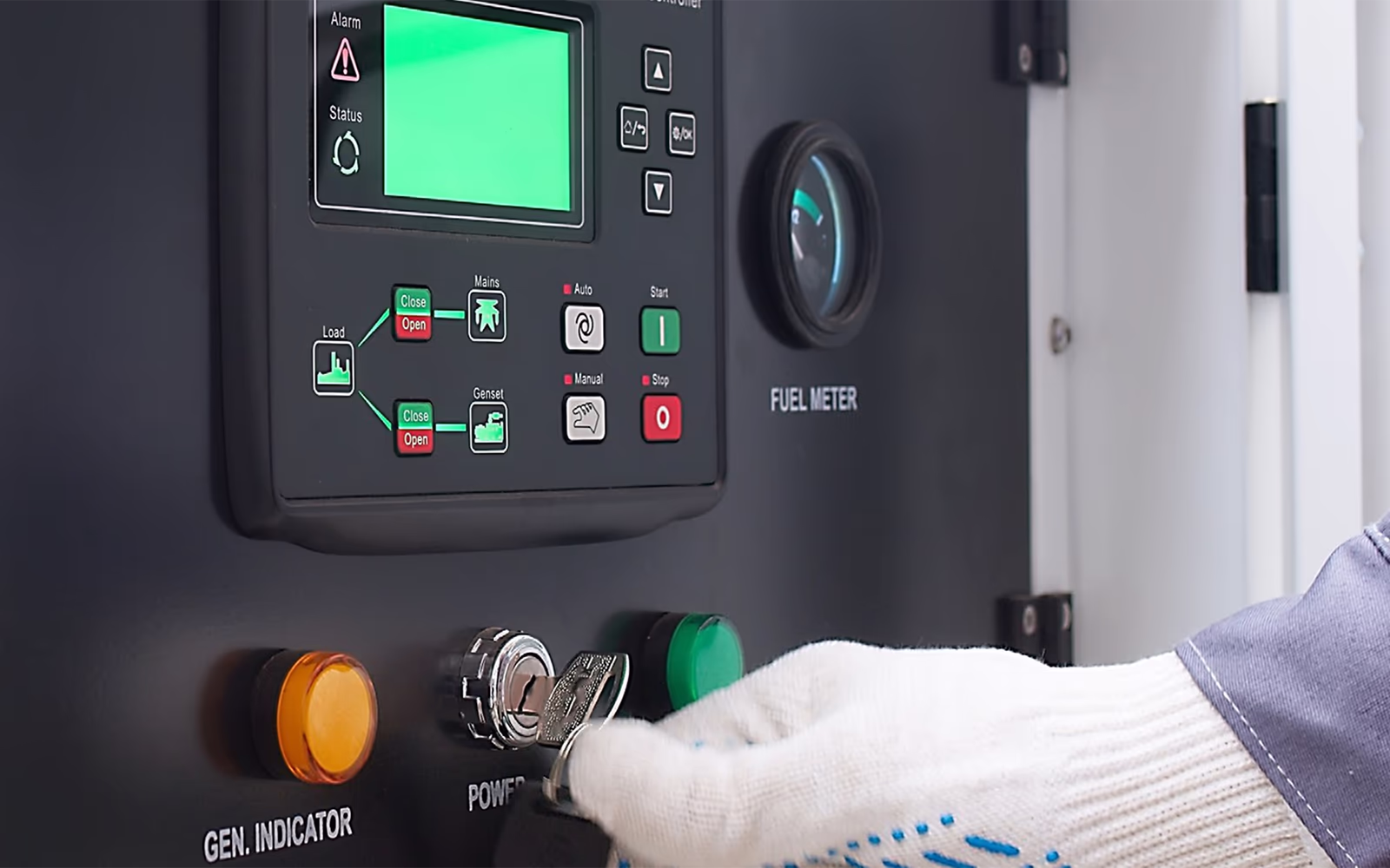 Industrial standby generator installation